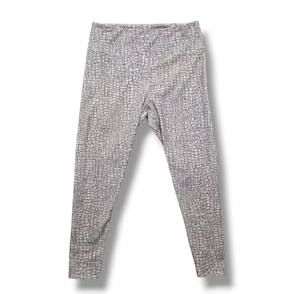 Soft Surroundings Have to Have Printed Leggings Womens Large Gray - Picture 1 of 8
